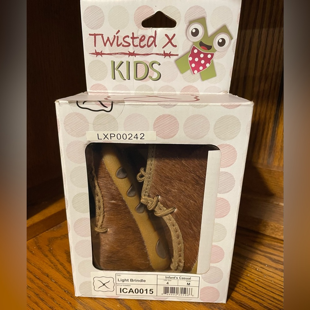 Twisted X Kids Infant’s Brown Fur Boots
